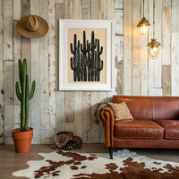Saguaro Silhouette Block Print