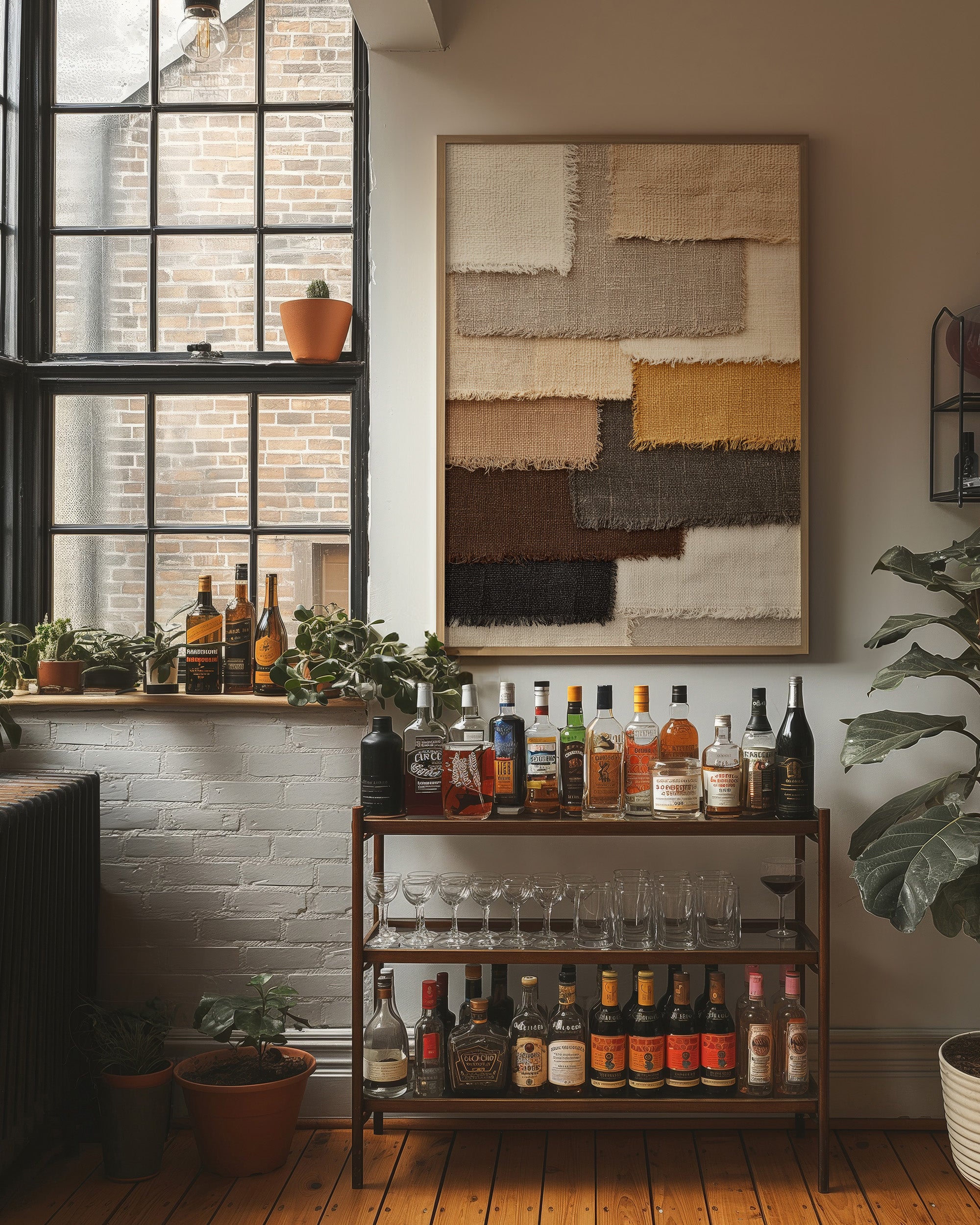 Layered Linen Swatch Study