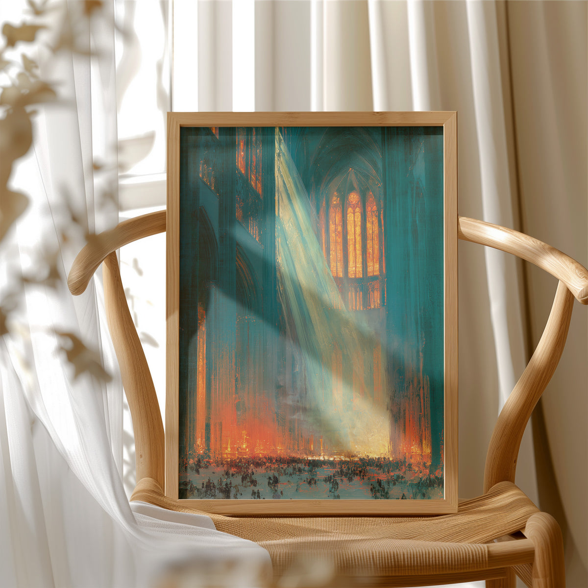 Cathedral Light Cuts Through the Crowd