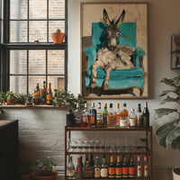Donkey on a Turquoise Throne