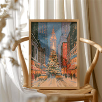 Snowfall on Fifth Avenue