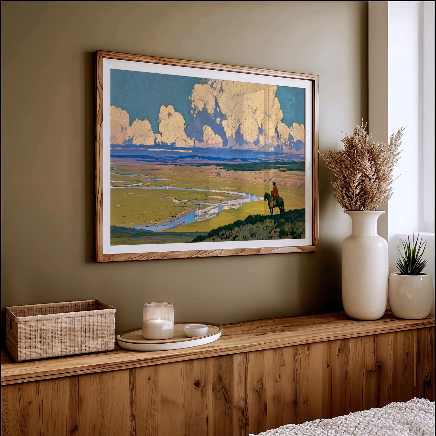 Overlooking The Winding River