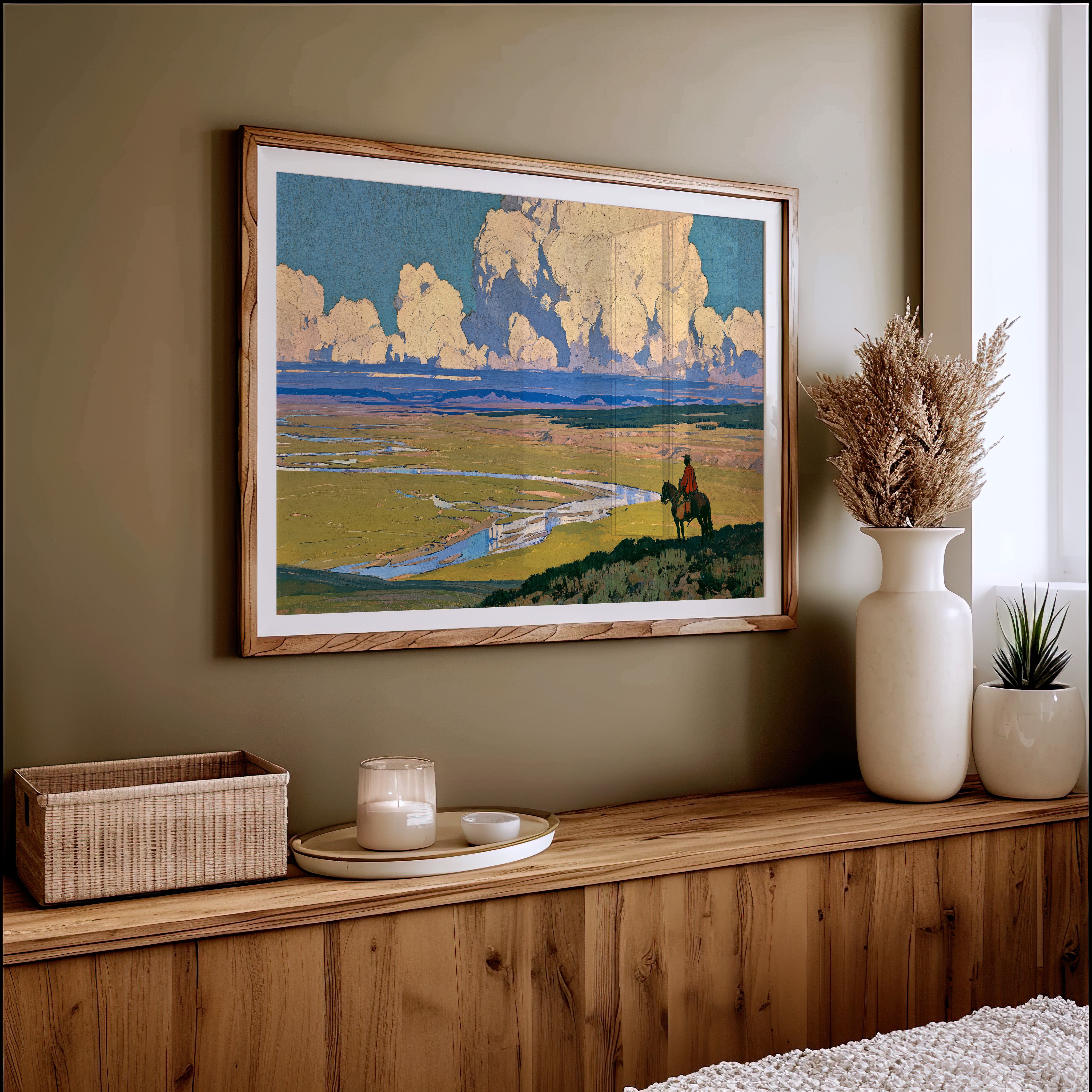 Overlooking The Winding River
