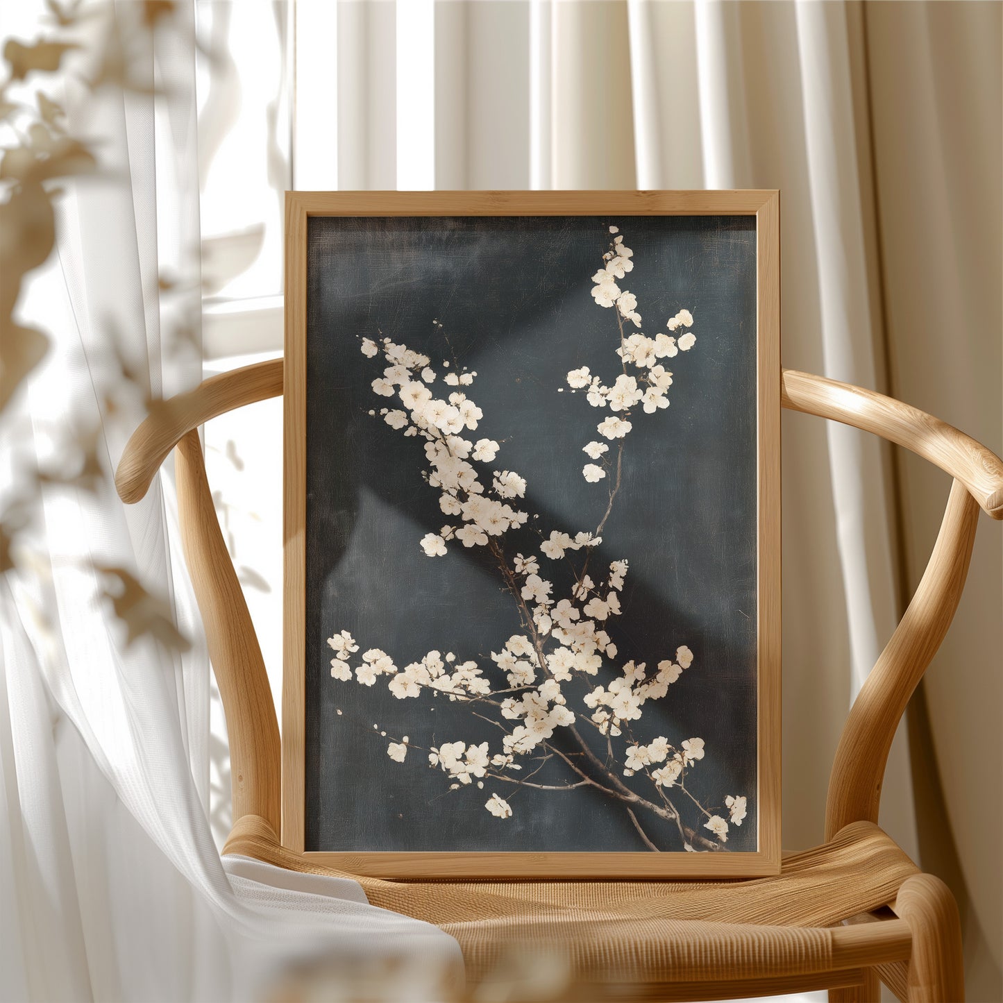 Blossoms on Aged Canvas