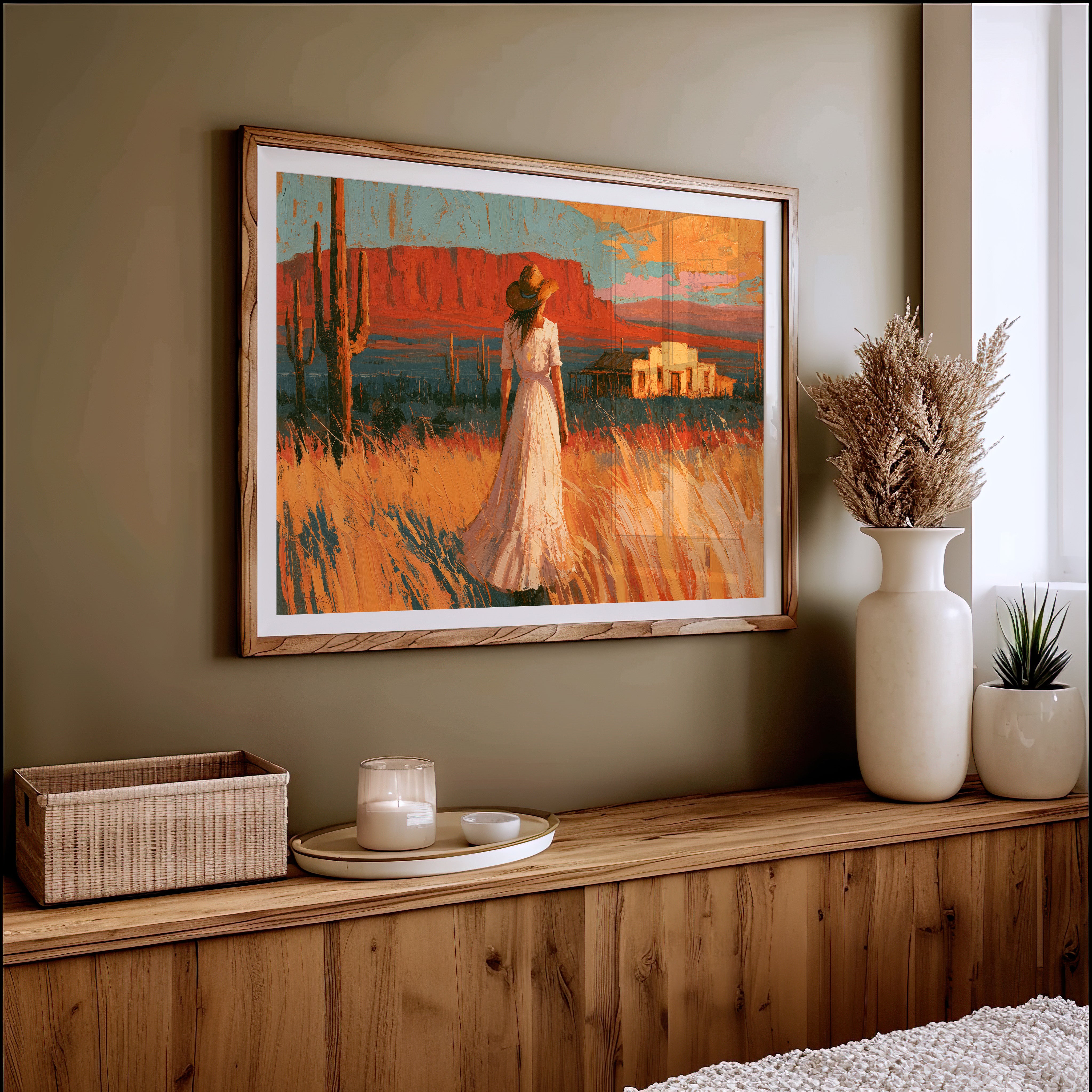 Homestead In Amber Light