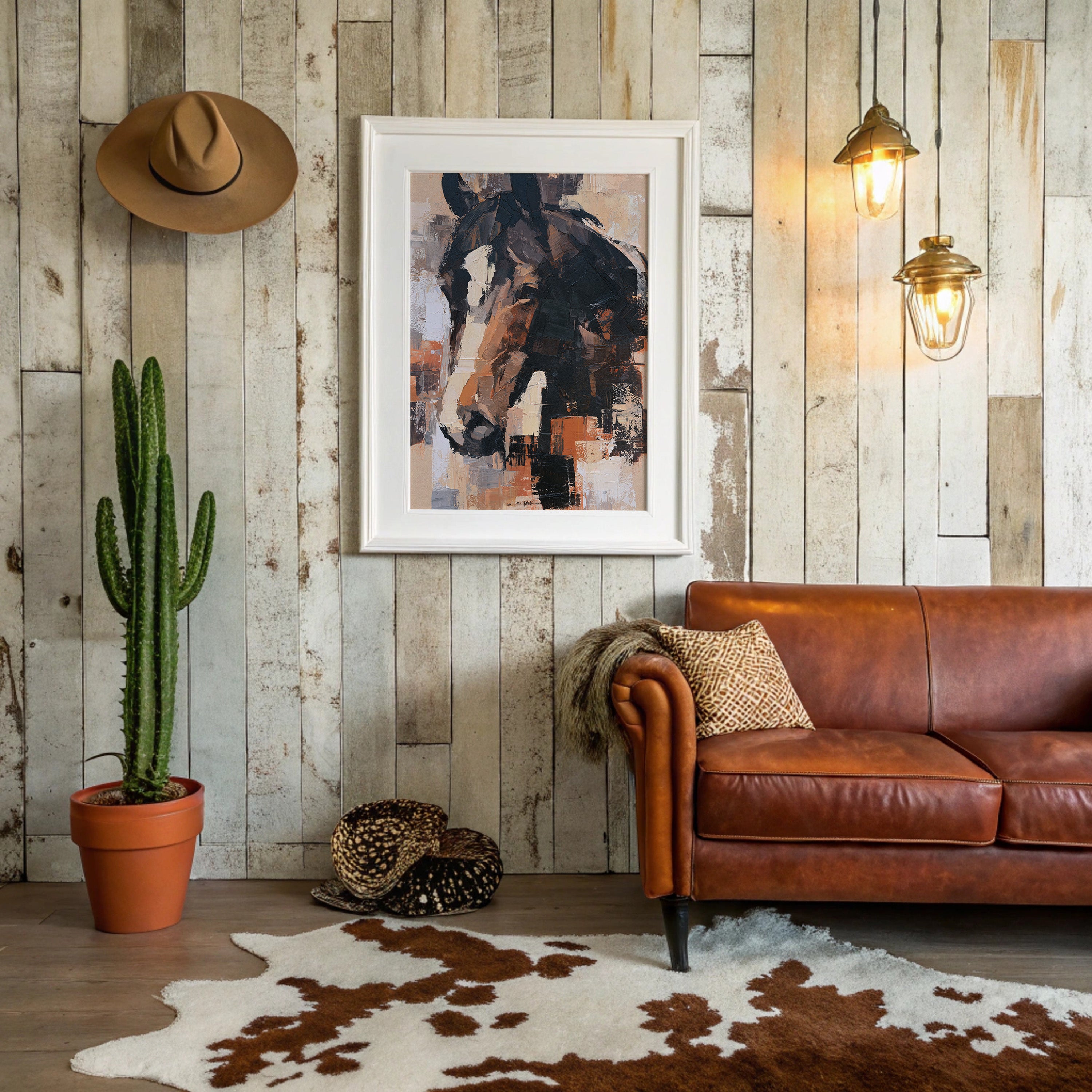 Horse in Rust and Shadow