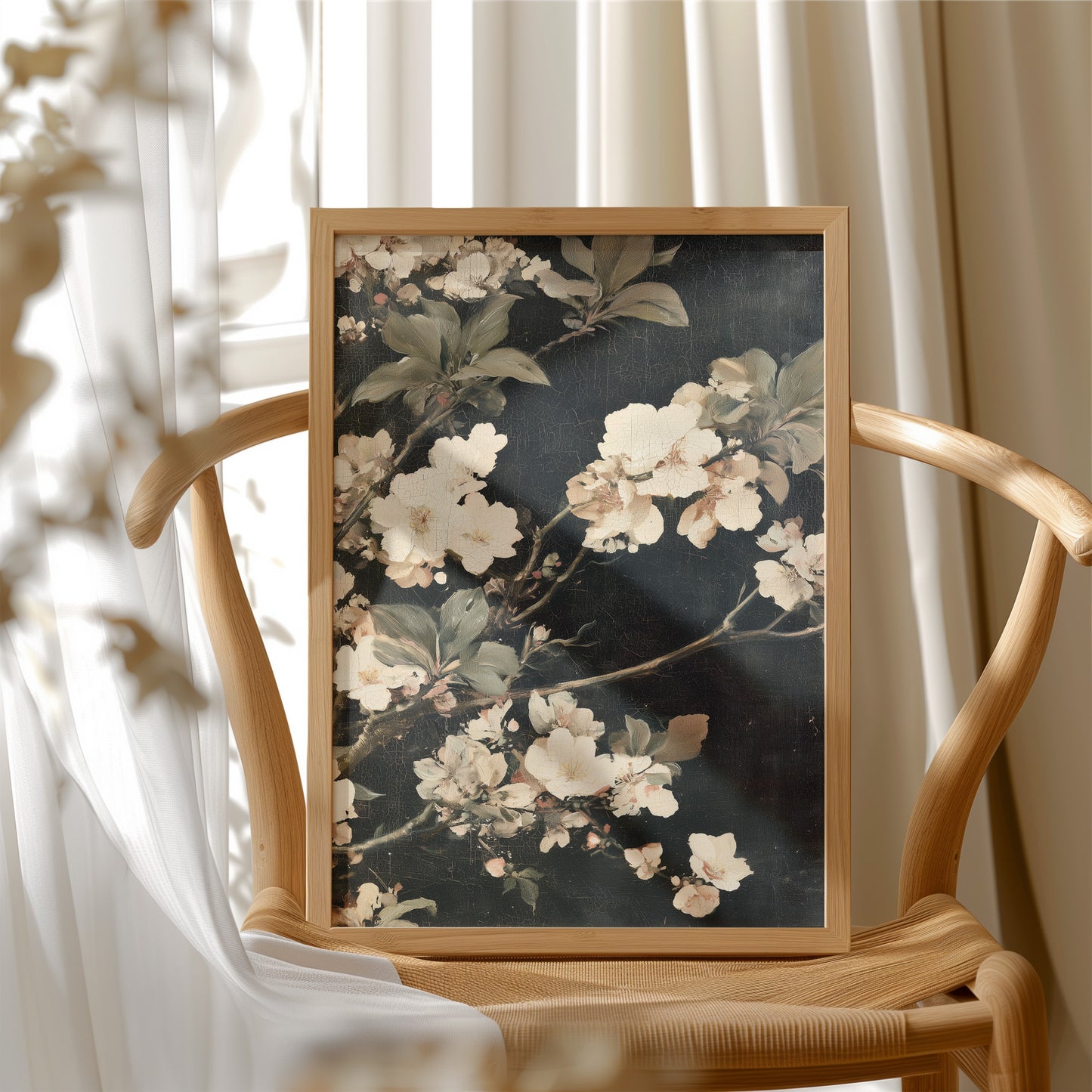 Midnight Blossoms: Ivory & Shadow