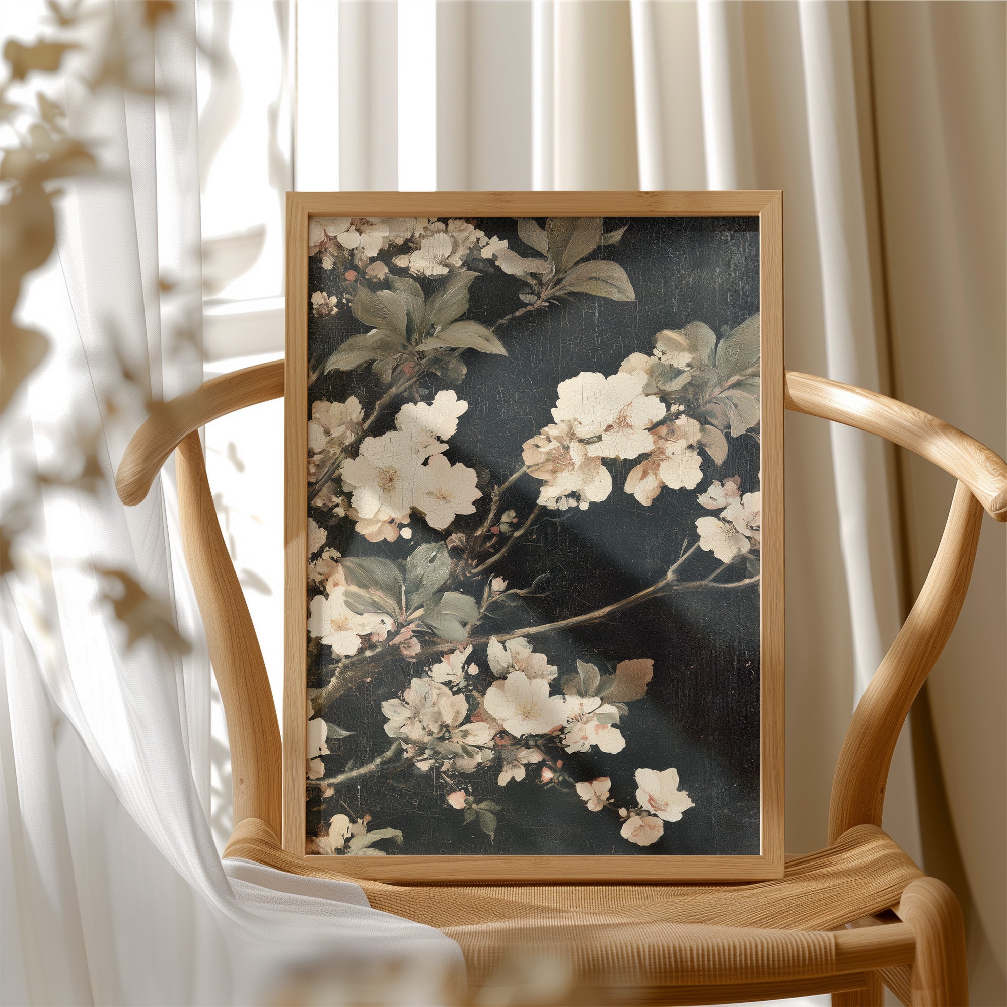 Midnight Blossoms: Ivory & Shadow