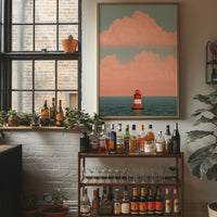 Coastal Horizon: Pastel Beacon