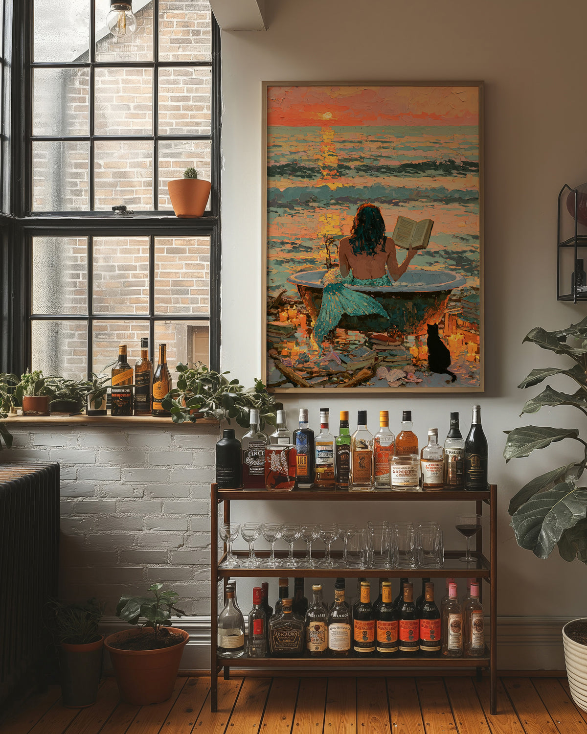 Sunset Soak: Ocean Library