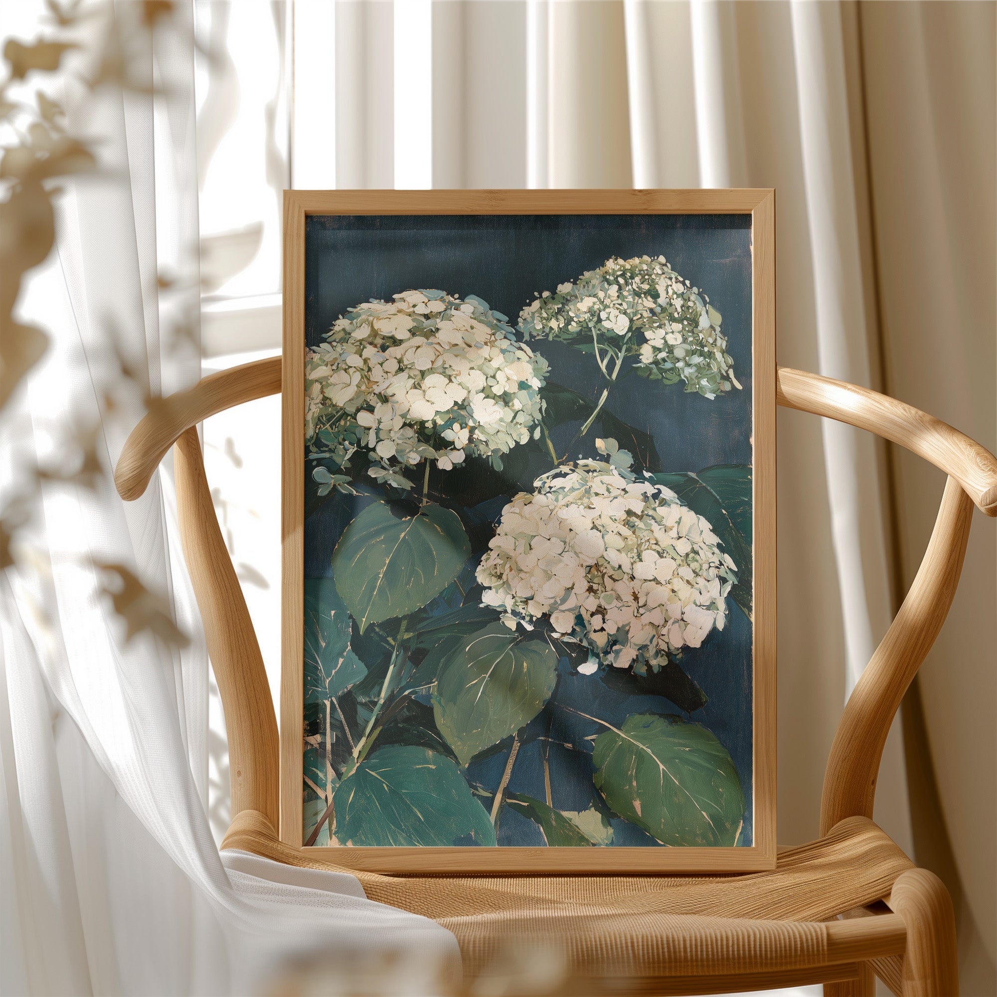 Hydrangeas After Dusk