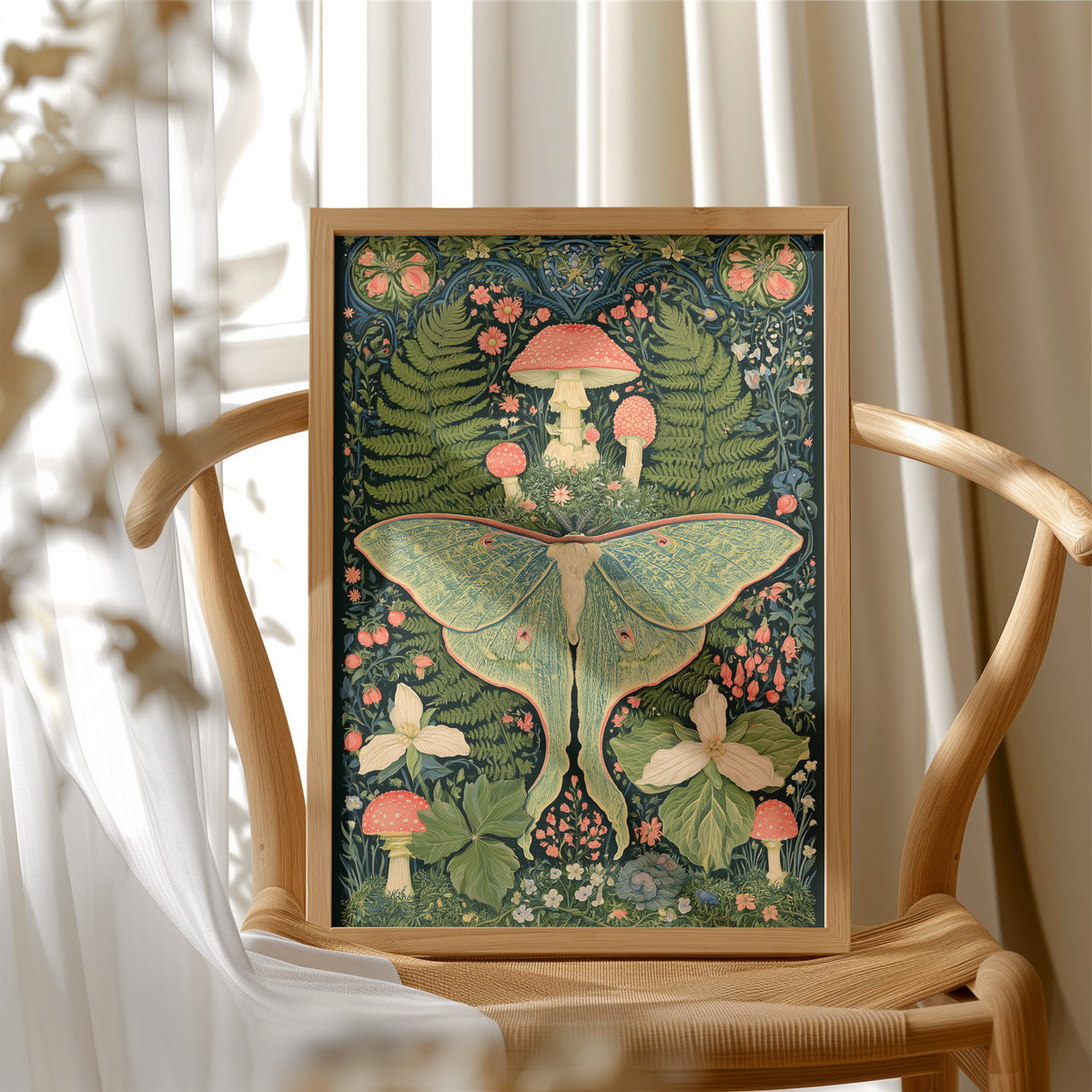 Luna Moth's Mushroom Court