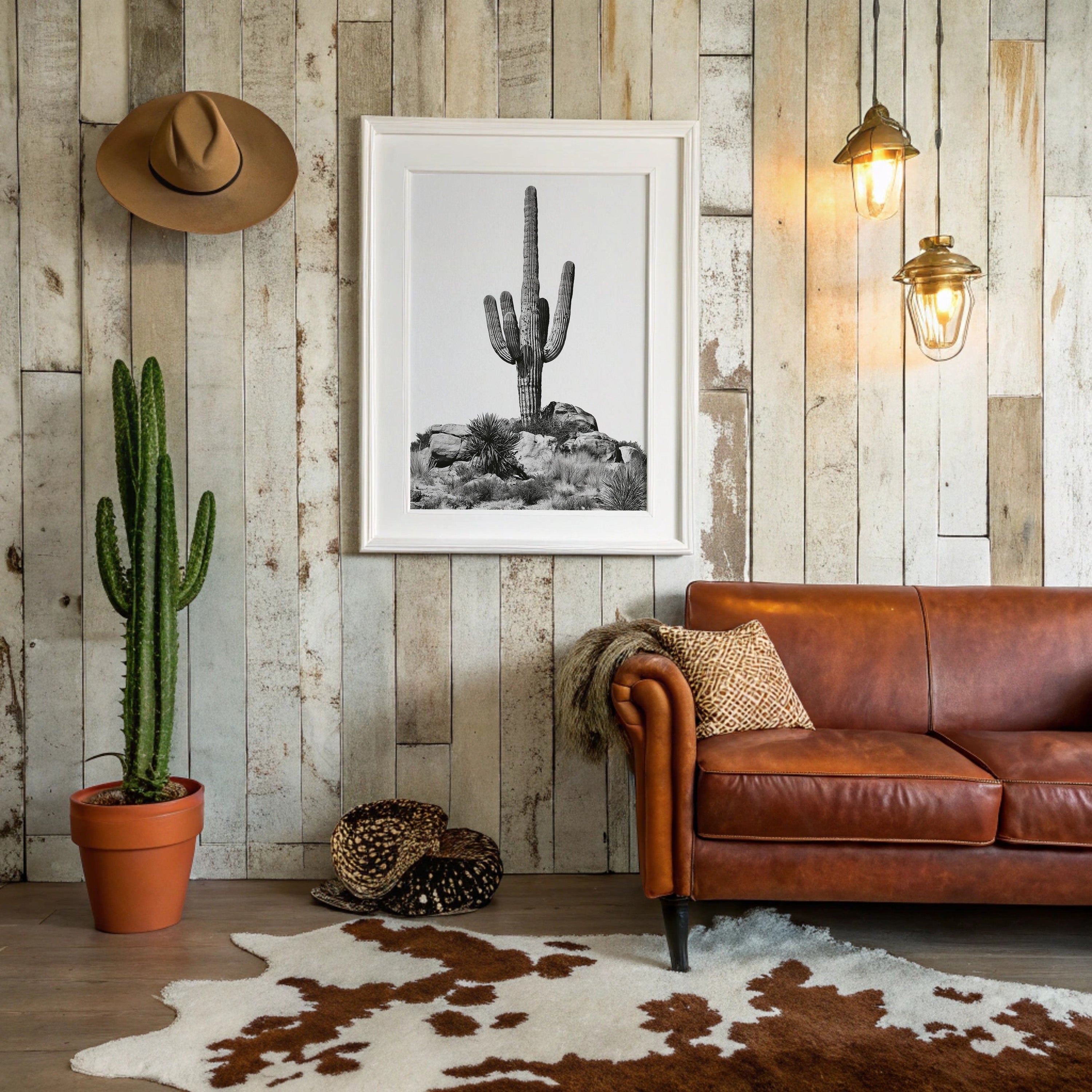 Lone Saguaro Standing Tall