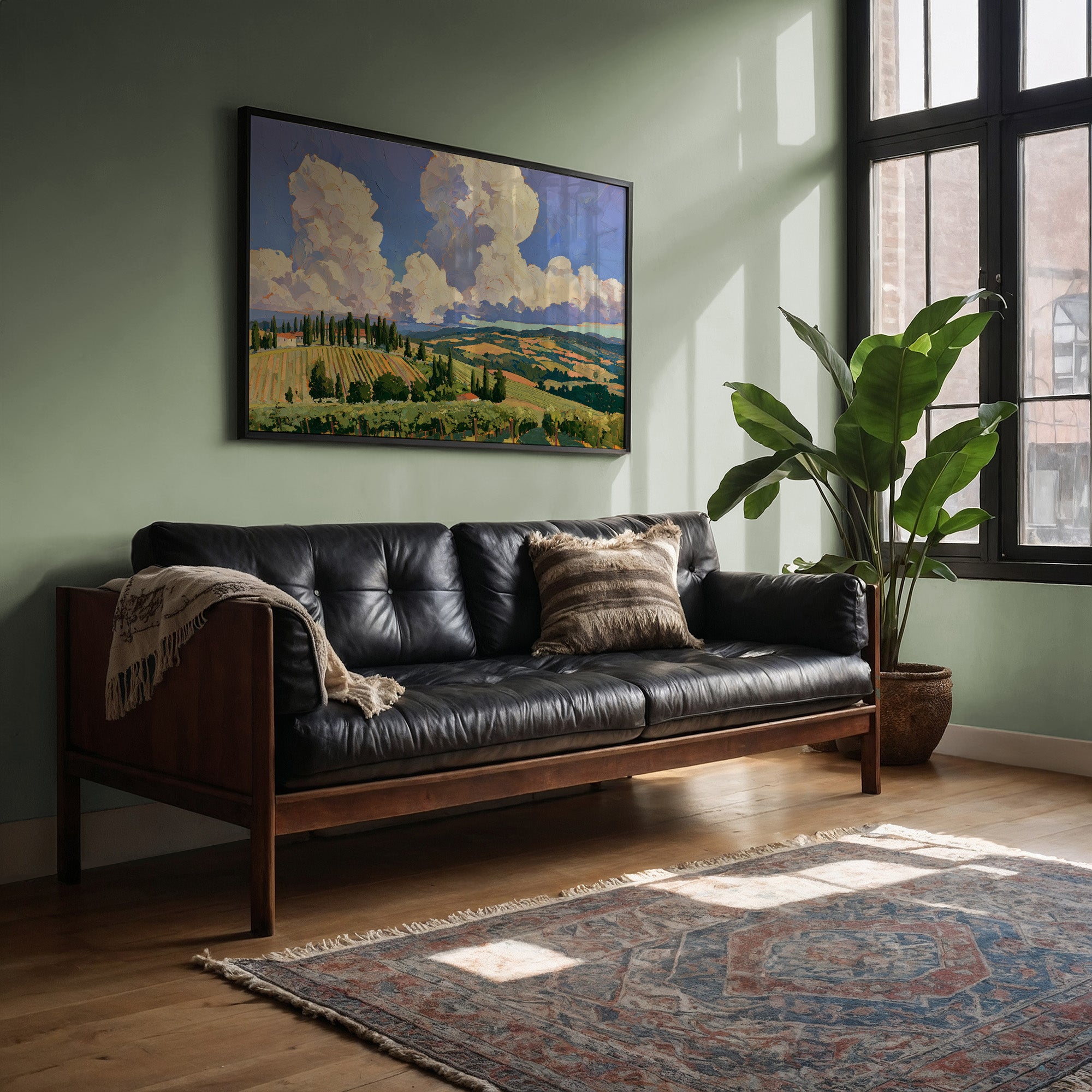 Twin Clouds Over The Vineyard Ridge