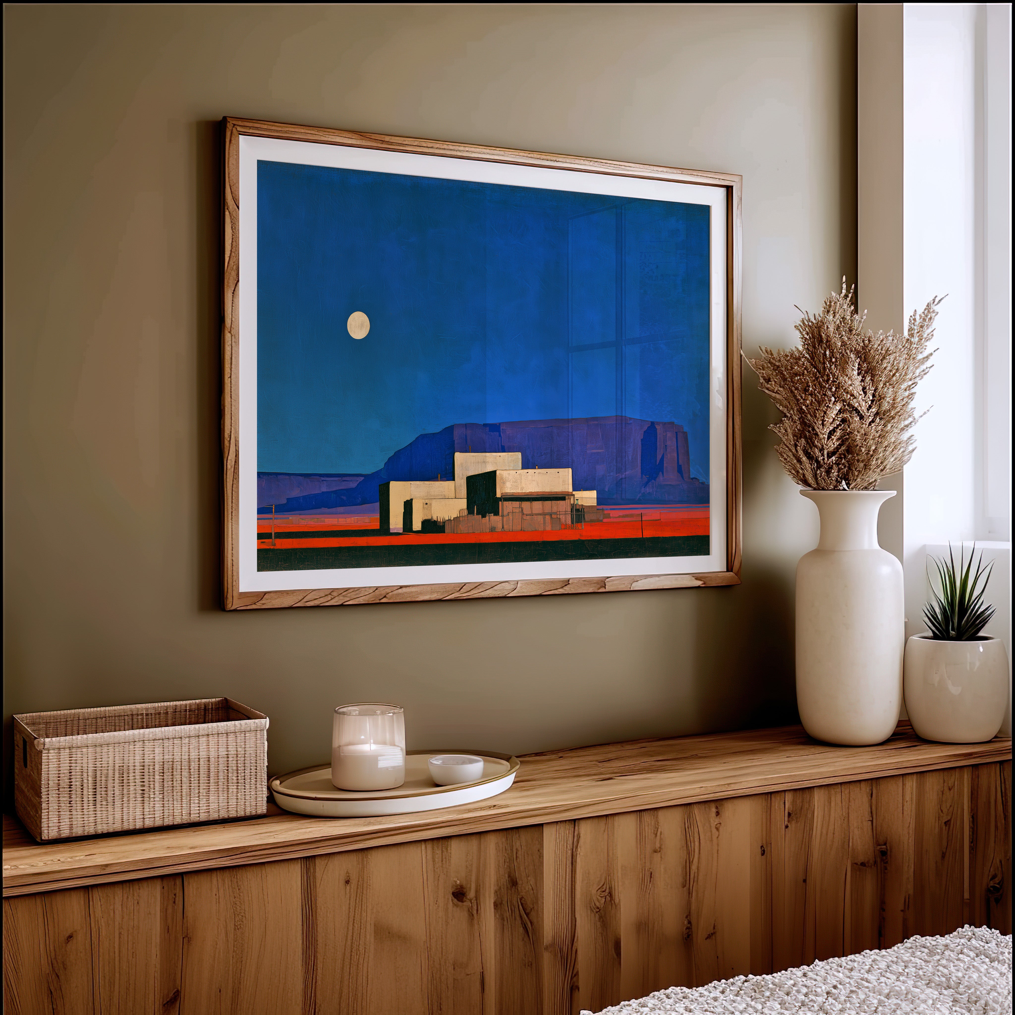 Moonrise Over The Pueblo