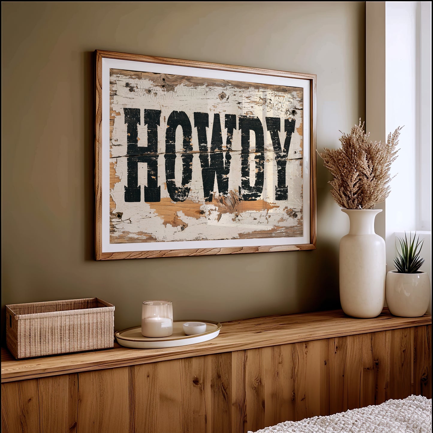 Howdy, Weathered Wood