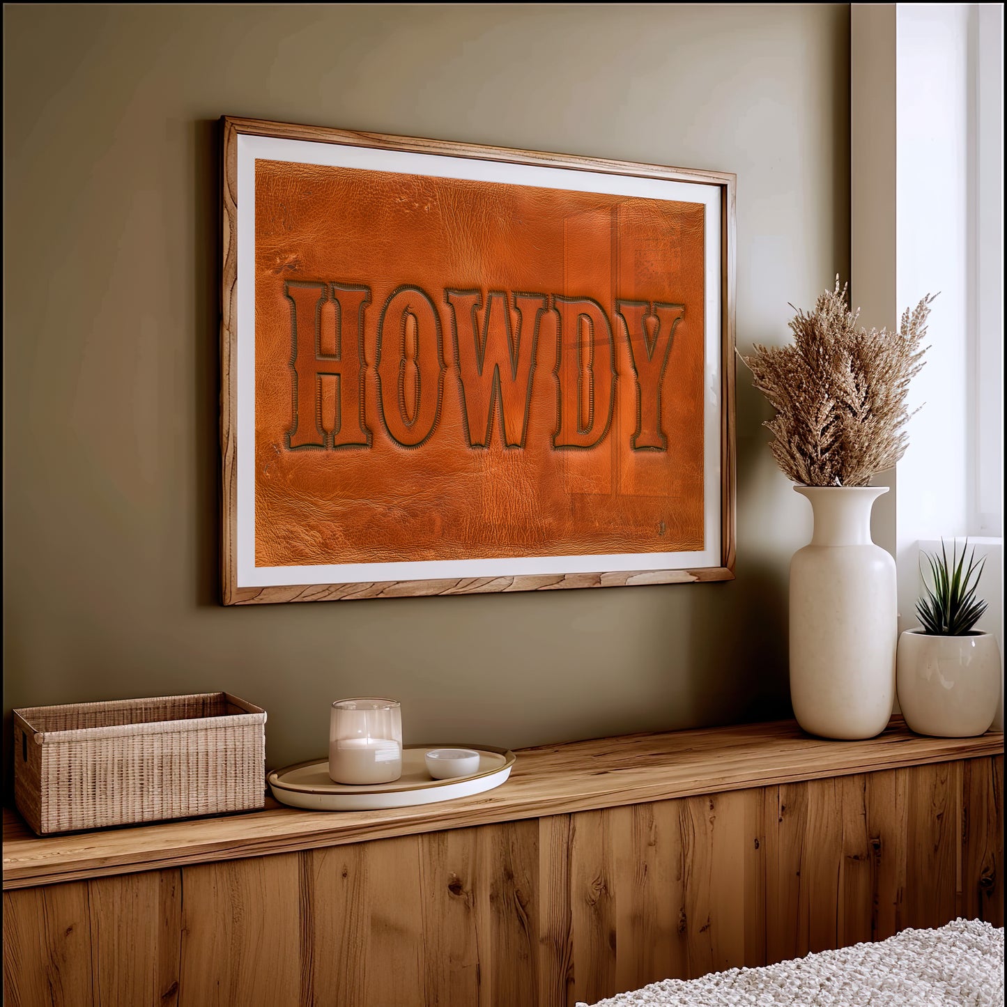 Howdy, Tooled In Leather