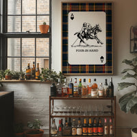 Ace of Hearts: Navy Tartan Polo