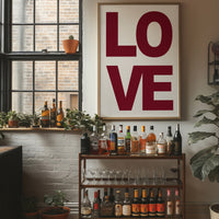 Love in Bold Block Type