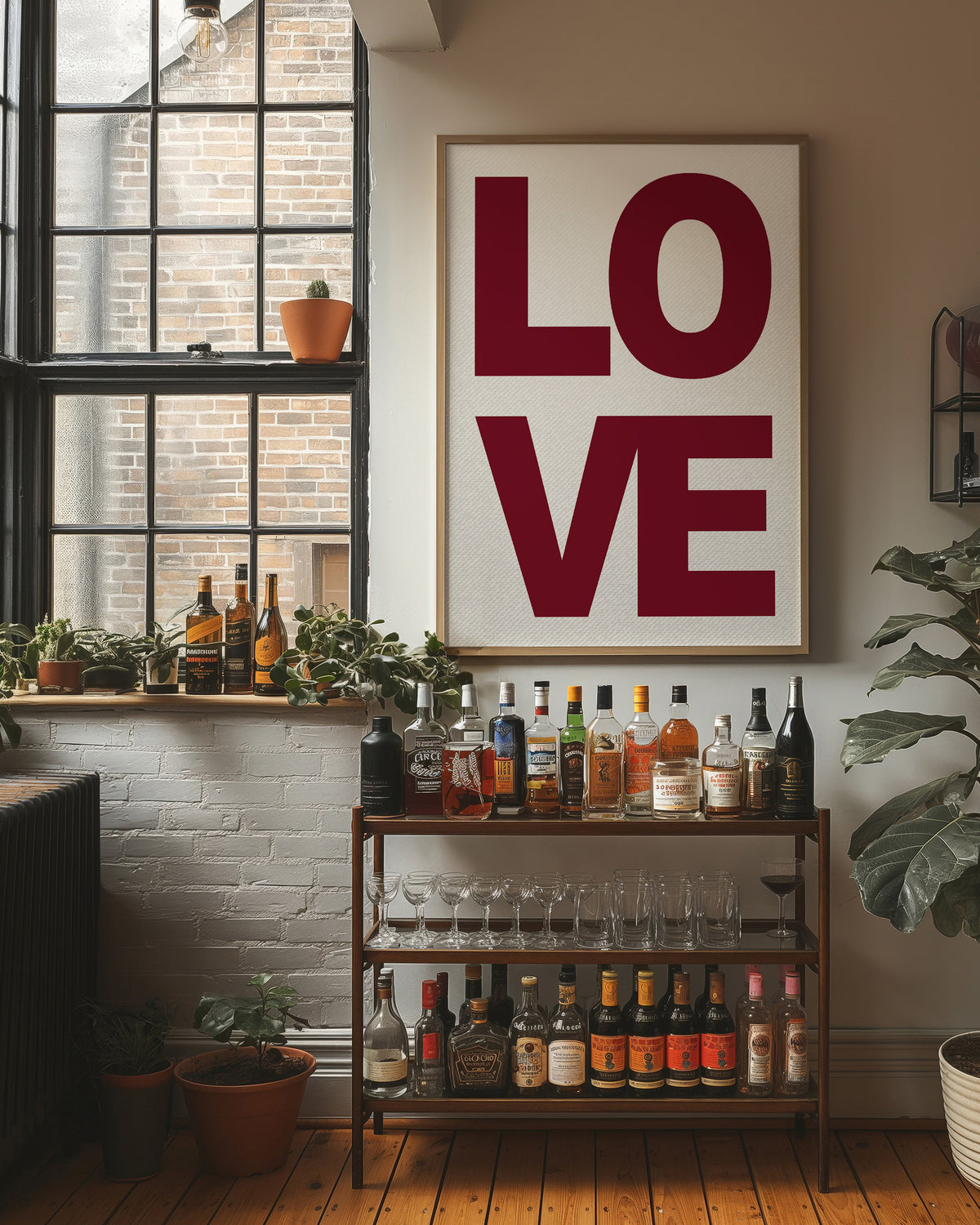 Love in Bold Block Type