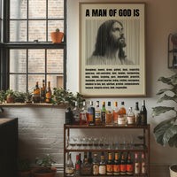 A Man of God: Line Portrait Virtues