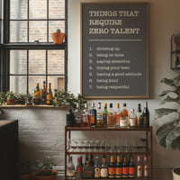Things That Require Zero Talent, Gray Serif