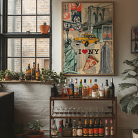 I Love NY: Vintage City Collage