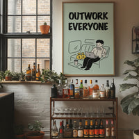Outwork Everyone Hustle Illustration