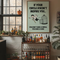 Circle or Cage Motivational Art