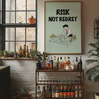 Risk Not Regret Dice Table Art