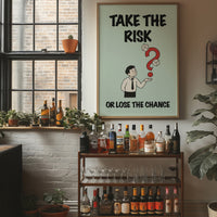Take the Risk Dice Question Mark Art