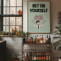 Bet on Yourself Poker Chip Art