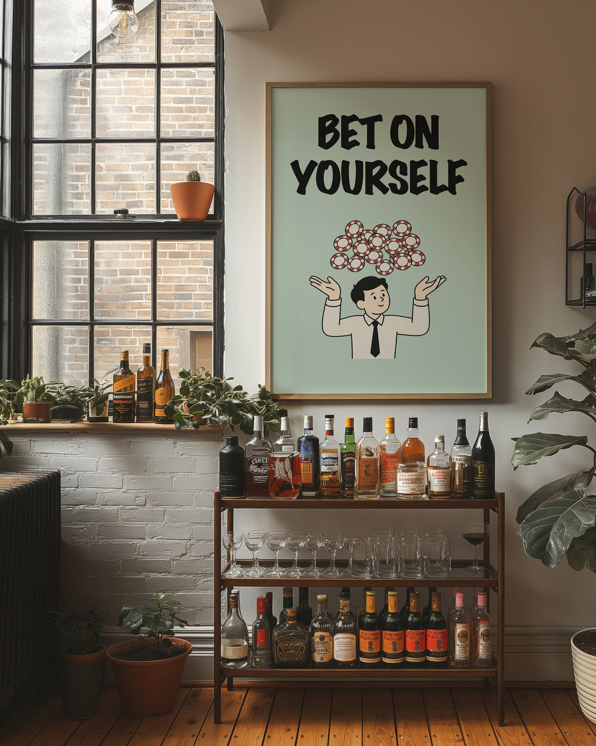 Bet on Yourself Poker Chip Art