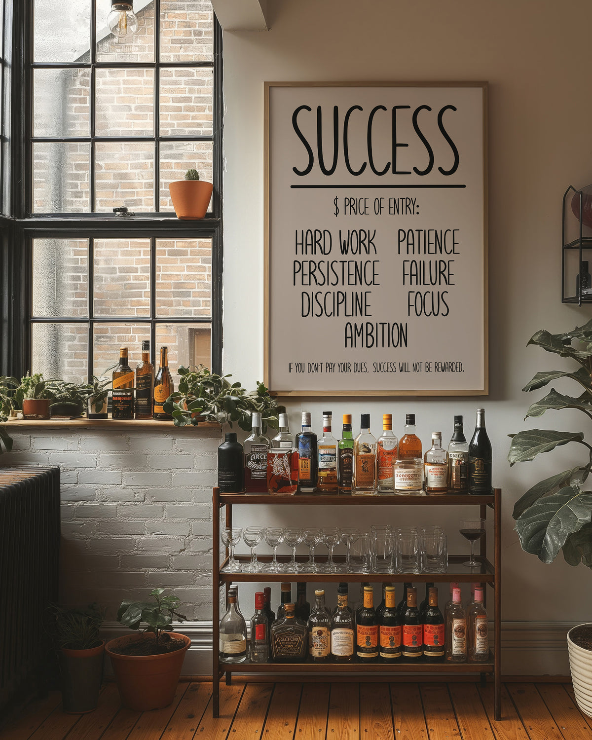 Success: Price of Entry Typography