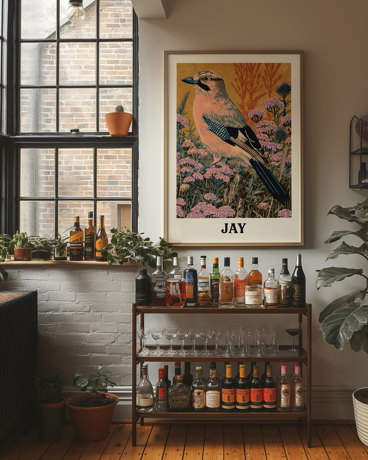Jay Among the Wildflowers