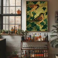 Sparrows in the Ivy Vines