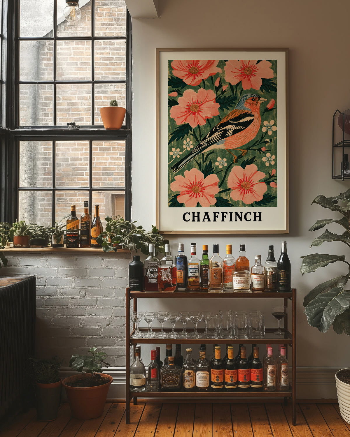 Chaffinch Among Wild Roses