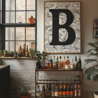 Botanical Letter B Monogram