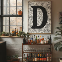 Botanical Letter D Monogram