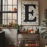 Botanical Letter E Monogram