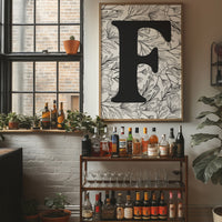 Botanical Letter F Monogram