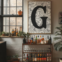 Botanical Letter G Monogram