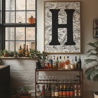 Botanical Letter H Monogram