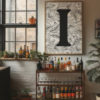 Botanical Letter I Monogram