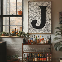 Botanical Letter J Monogram