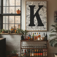 Botanical Letter K Monogram