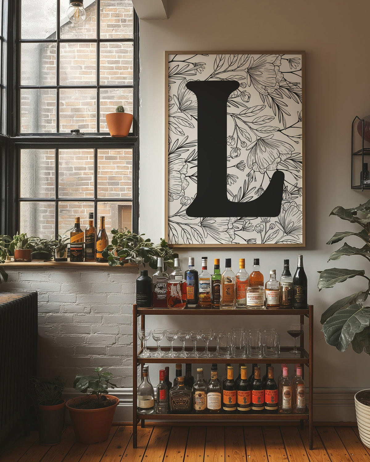 Botanical Letter L Monogram