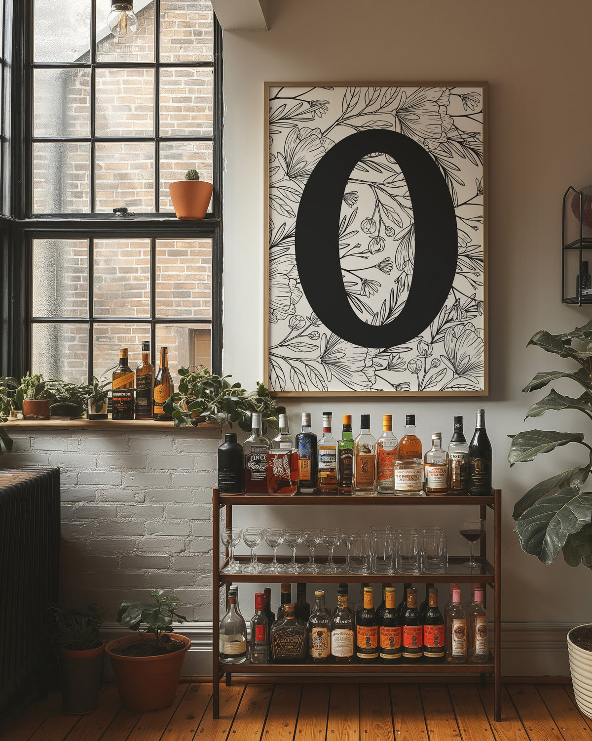 Botanical Letter O Monogram