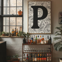 Botanical Letter P Monogram