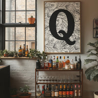 Botanical Letter Q Monogram